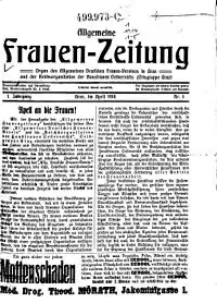 Titelblatt der ersten Ausgabe