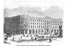 Hauptverwaltung der ADCA, Stich von Botho Straußberger in der Illustrirten Zeitung von 1874