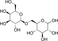 Strukturformel von Allolactose