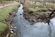 Zufluss des Almersbach (oben) in die Wied