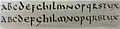 Abb. 6. Alphabete aus Cyprian und Hilarius