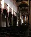 Vierungsscheidbogen einer flachgedeckten Kirche (Klosterkirche Alpirsbach, 12. Jahrhundert)