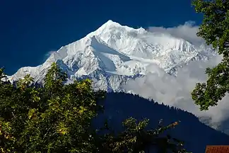 Weisshornmassiv mit Brunegghorn, Weisshorn, Bishorn und Schöllihorn