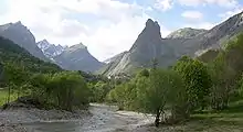 Blick auf das obere Val Maira