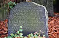 Einer der letzten Grabsteine der Familie von Alten, auf denen ein „Erbherr auf Linden“ (gemeint war das Lindener Schloss) genannt wurde
