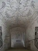 Malereien im Treppenhaus zur Krypta von Stift Altenburg, 1746.