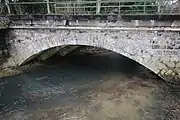 Die Eisenbahnbrücke der Bahnstrecke Limburg–Altenkirchen in Altenkirchen
