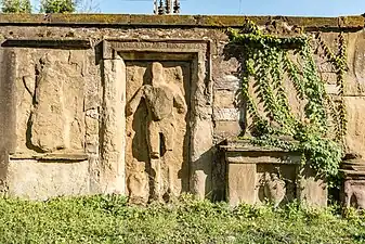 Südliche Friedhofsmauer,am Main