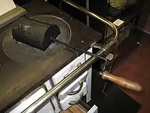 Historischer Kaffeeröster für den Einsatz auf dem Herdfeuer