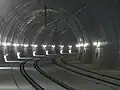 Tunnel Mainz Hauptbahnhof nach der Sanierung, Blickrichtung Hauptbahnhof
