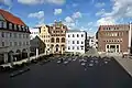 Sicht vom Löwnschen Saal im Rathaus auf den Alten Markt