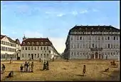 Ernst August Schnittspahn: Blick auf das Palais des Großprinzen Ludwig II. von Hessen, 1871.