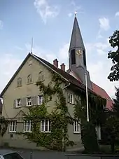 Altes Rathaus und Evang. Nazariuskirche Stuttgart-Zazenhausen