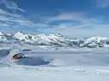 Flugplatz Altisurface Superdévoluy im Winter