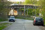 Am Bahnhof Wuhlheide mit Blick zur Rudolf-Rühl-Allee-Brücke