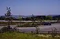 Ausblick am Jagdschloss Platte ca. 1970