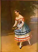 Amalie Dub als Ännchen in Der Freischütz von Carl Maria von Weber,Öl auf Leinwand,Braunschweigisches Landesmuseum