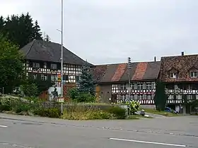 Malerische Riegelhäuser in Amlikon