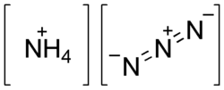 Strukturformel von Ammoniumazid