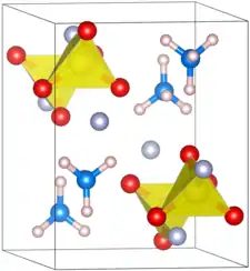 Kristallstruktur von Ammoniumfluorosulfonat