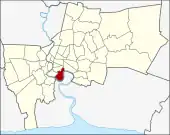 Karte von Bangkok, Thailand mit Yan Nawa
