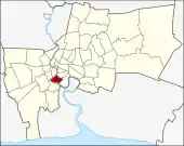 Karte von Bangkok, Thailand mit Bang Kho Laem