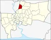 Karte von Bangkok, Thailand mit Lak Si