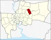 Karte von Bangkok, Thailand mit Khan Na Yao