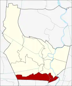 Karte von Nonthaburi, Thailand, mit Bang Kruai