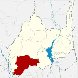 Karte von Lop Buri, Thailand, mit Amphoe Mueang Lop Buri