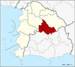 Karte von Chonburi, Thailand, mit Nong Yai