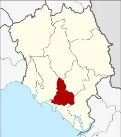 Karte von Chanthaburi, Thailand, mit Chanthaburi