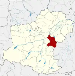 Karte von Nakhon Ratchasima, Thailand, mit Chakkarat