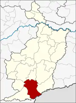 Karte von Buri Ram, Thailand, mit Lahan Sai