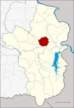 Karte von Ubon Ratchathani, Thailand, mit Tan Sum