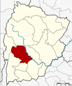 Karte von Chaiyaphum, Thailand, mit Nong Bua Rawe
