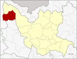 Karte von Udon Thani, Thailand, mit Nam Som