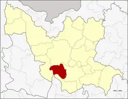 Karte von Udon Thani, Thailand, mit Nong Saeng