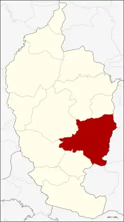 Karte von Maha Sarakham, Thailand, mit Wapi Pathum