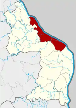 Karte von Nakhon Phanom, Thailand, mit Tha Uthen