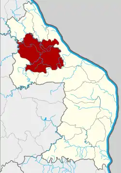 Karte von Nakhon Phanom, Thailand, mit Si Songkhram