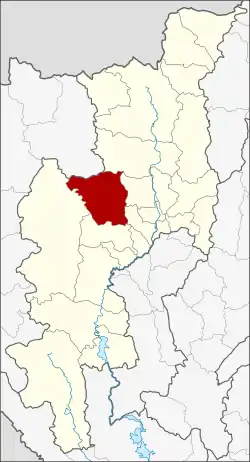 Karte von Chiang Mai, Thailand, mit Samoeng
