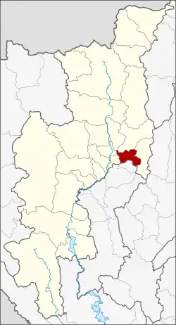 Karte von Chiang Mai, Thailand, mit San Kamphaeng