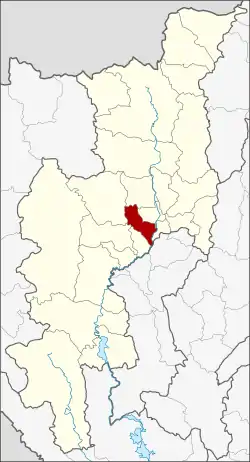 Karte von Chiang Mai, Thailand, mit Hang Dong