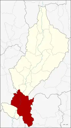 Karte von Lampang, Thailand, mit Thoen
