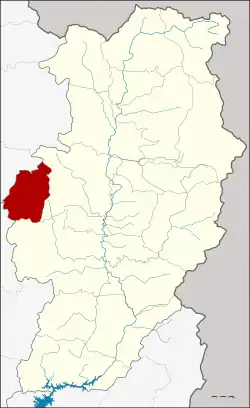 Karte von Nan, Thailand, mit Ban Luang