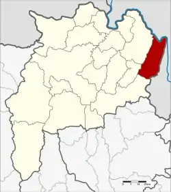 Karte von Chiang Rai, Thailand, mit Wiang Kaen