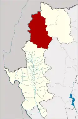Karte von Mae Hong Son, Thailand, mit Mueang Mae Hong Son