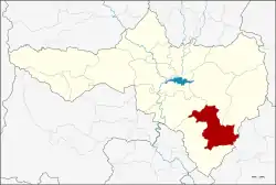 Karte von Nakhon Sawan, Thailand, mit Tak Fa
