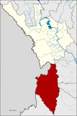 Karte von Tak, Thailand, mit Umphang